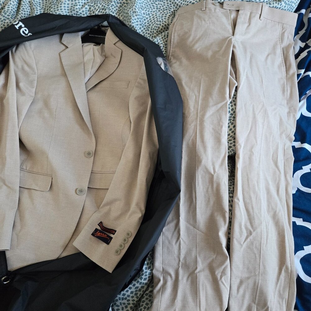Beige Suit and Pant Set